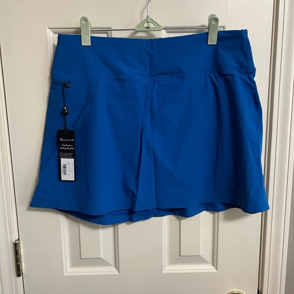 Greyson Dresses & Skirts - Greyson Pheonix Skirt 17" with Shortie Skort Bluebird Size Large NWT